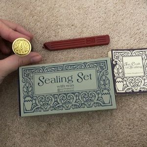 Wax sealing stamp set letter A